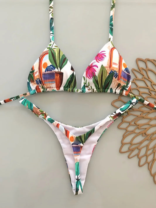 Bikini Isla – Bikini brésilien imprimé tropical