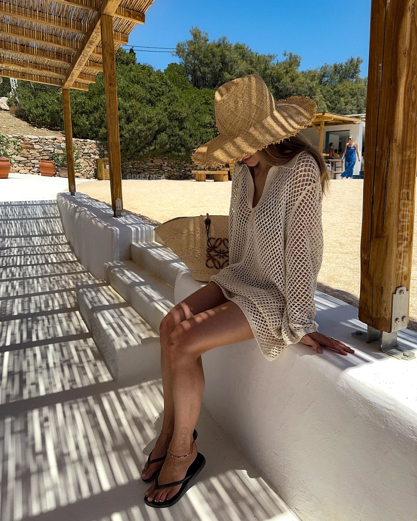 Robe de Plage Maille Filet
