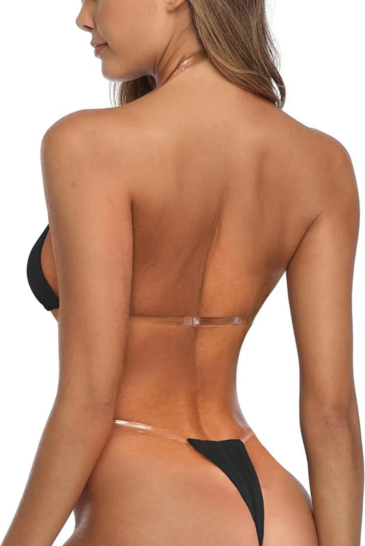 Bikini Crystal – Bretelles transparentes