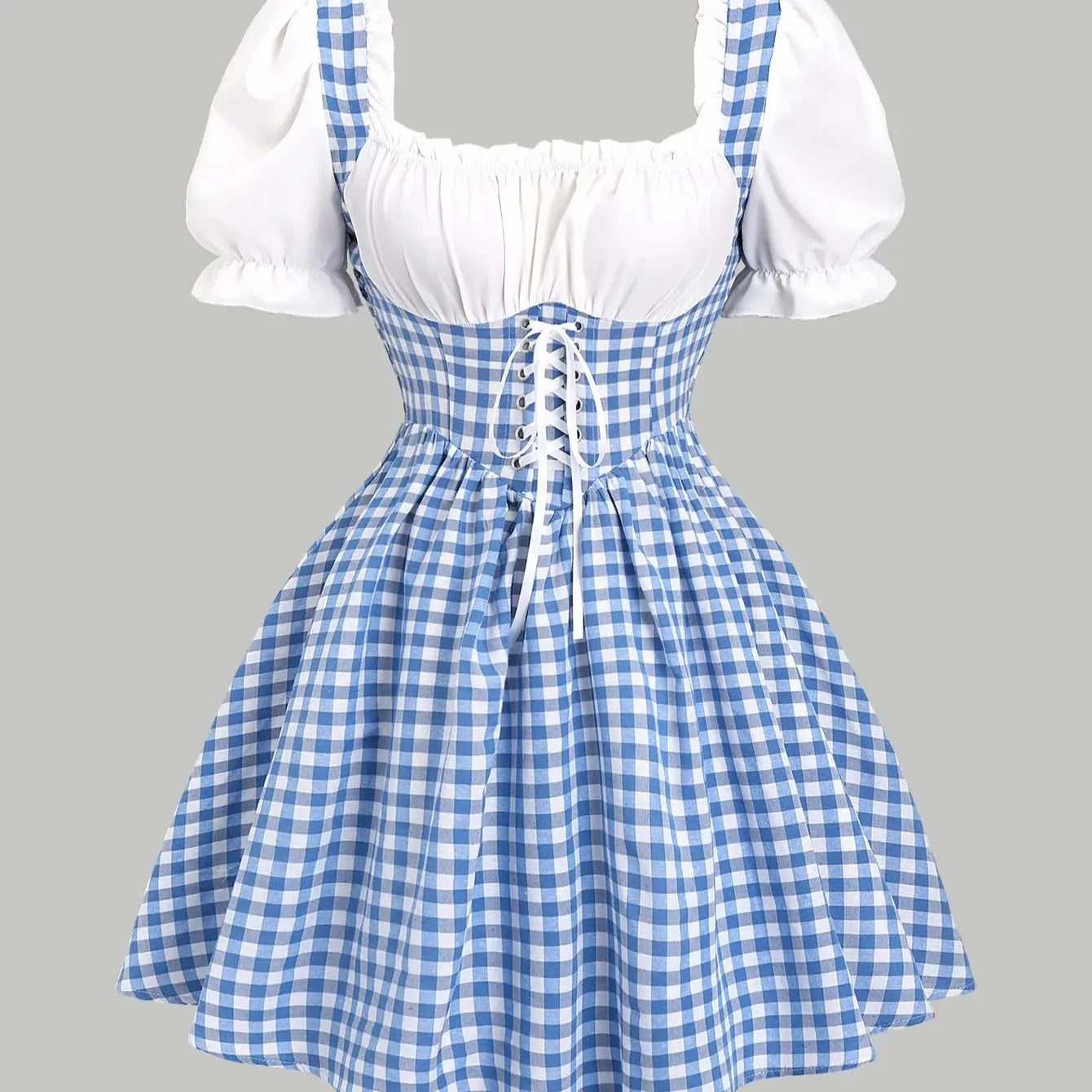 Robe Mila motif vichy tenue fraîche ensoleillée