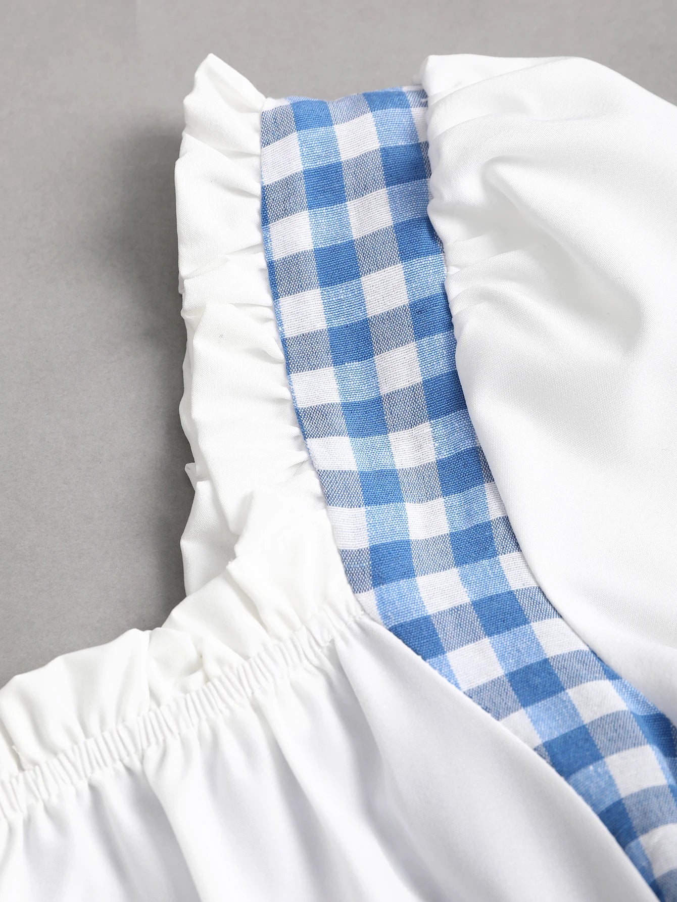 Robe courte vichy Mila pour vacances et été