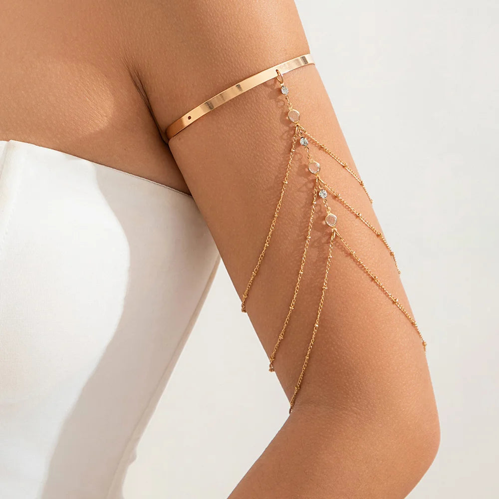 bijou bras or et pierres