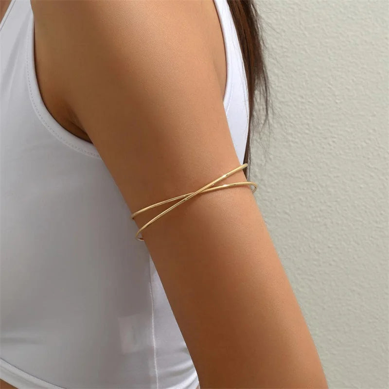 bracelet de bras doré