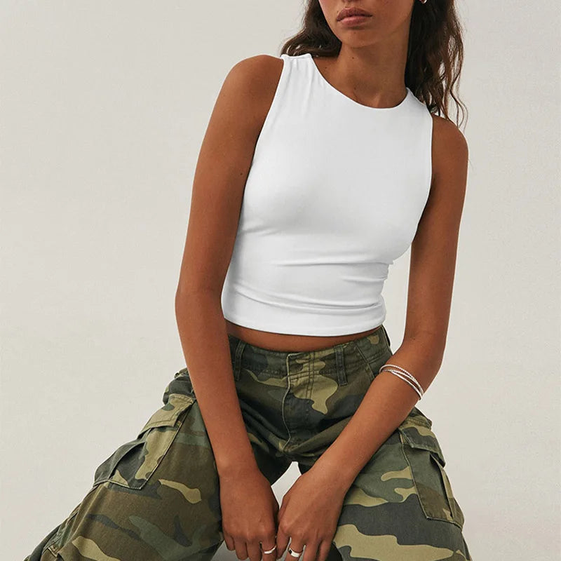 Débardeur Essentiel Maya – Top court uni extensible