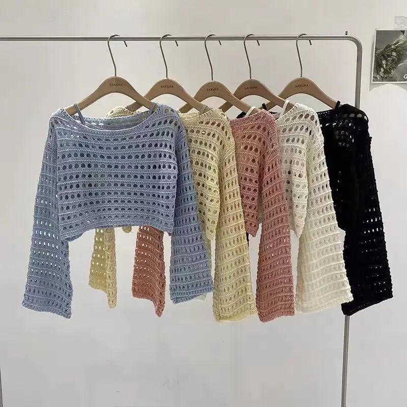 Top en Crochet Filet – Esprit Y2K Grunge