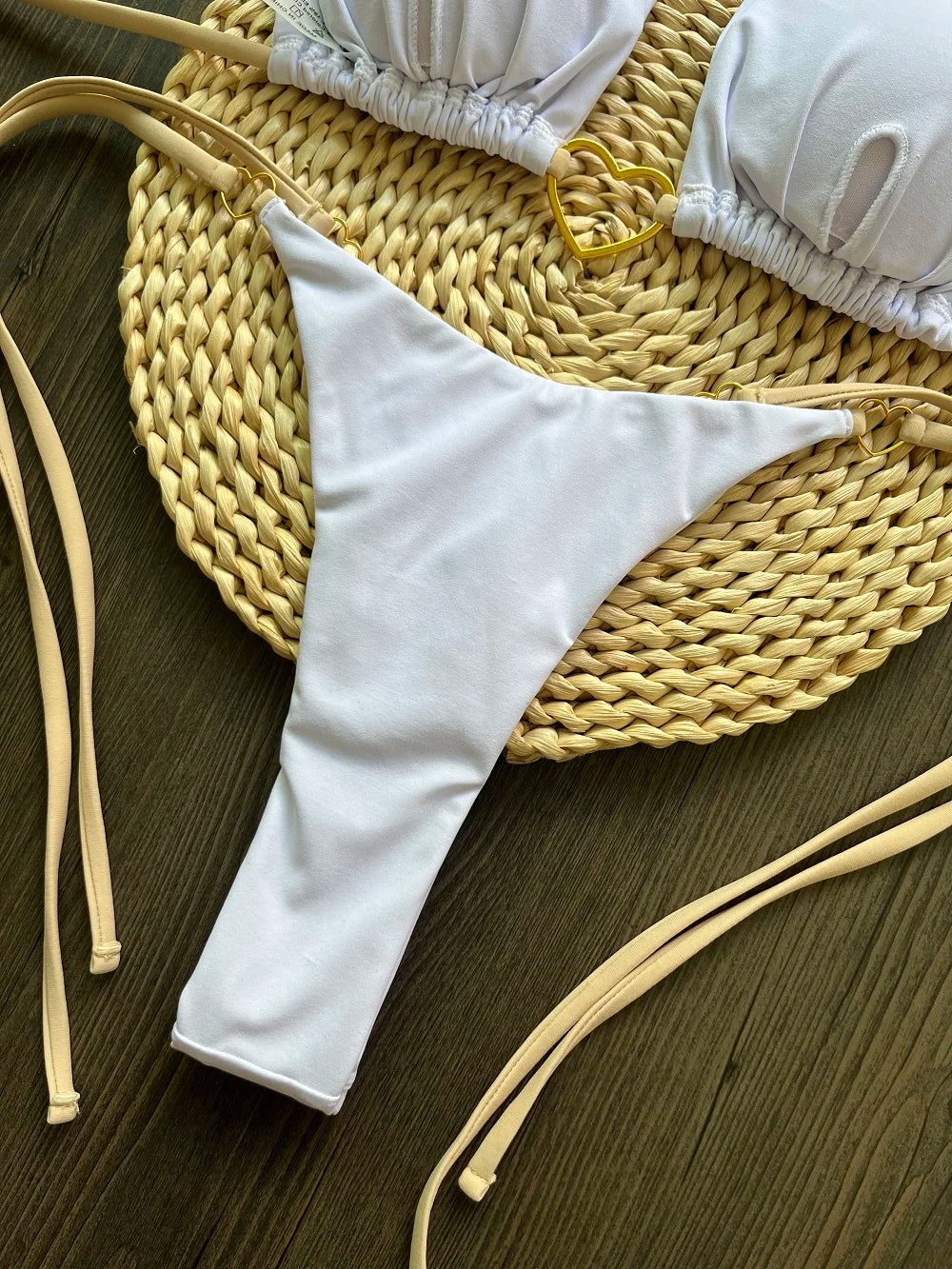 Bikini “Sunset Allure” – Maillot Triangle à Nouer Sexy & Élégant