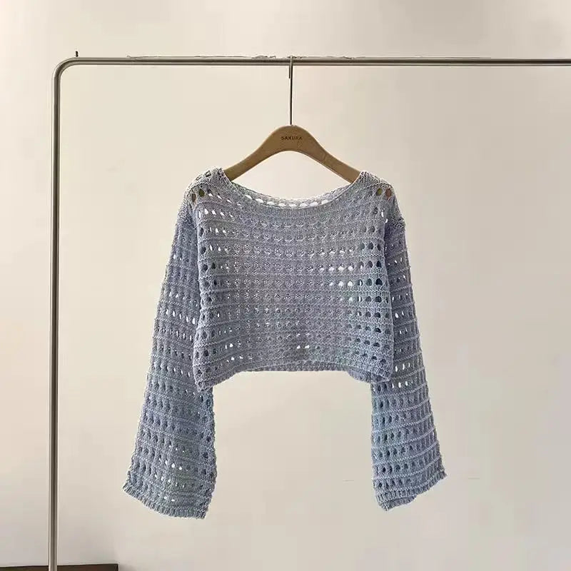 Top en Crochet Filet – Esprit Y2K Grunge