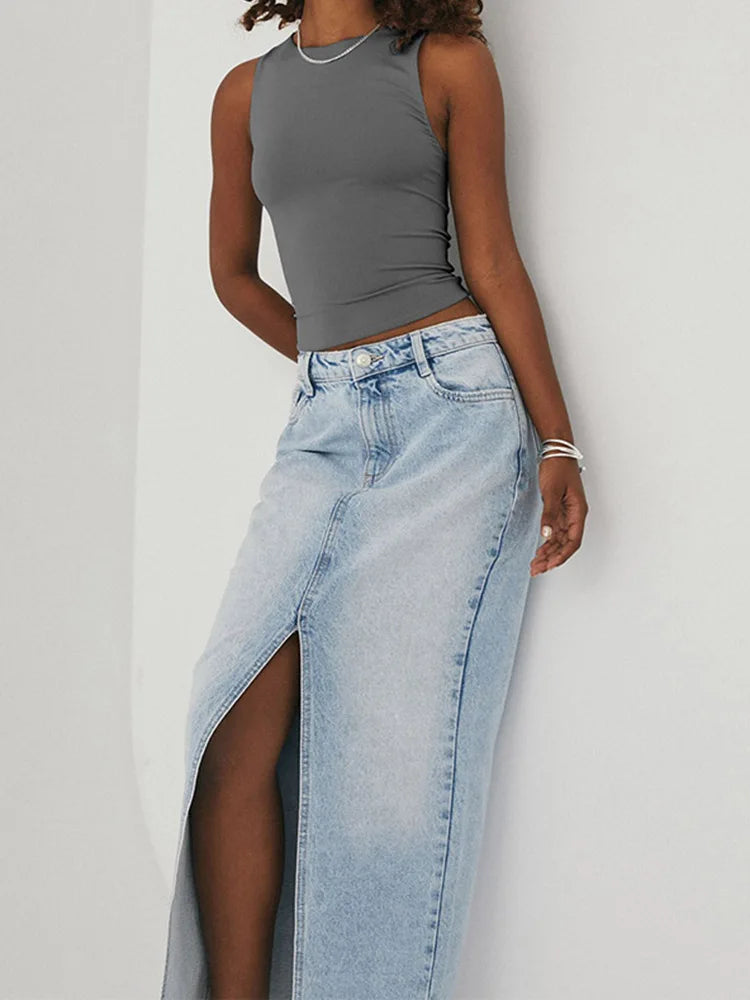 Débardeur Essentiel Maya – Top court uni extensible