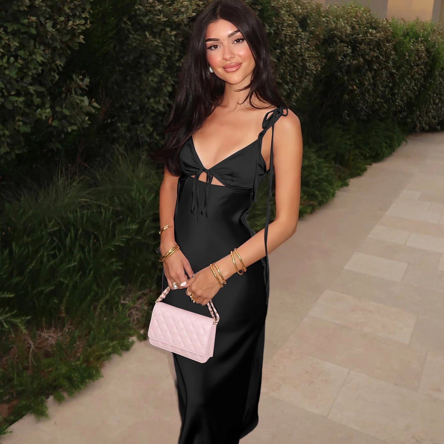 Robe satinée “Moonlight Touch”