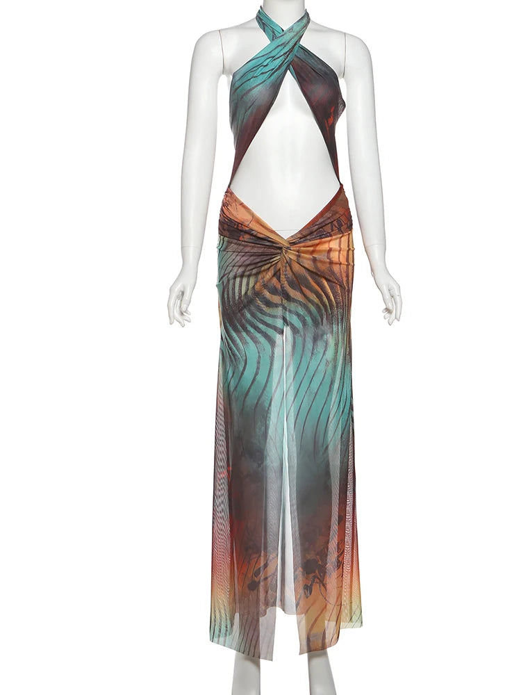 Robe longue Jungle Mirage – Collection capsule Jungle Aura