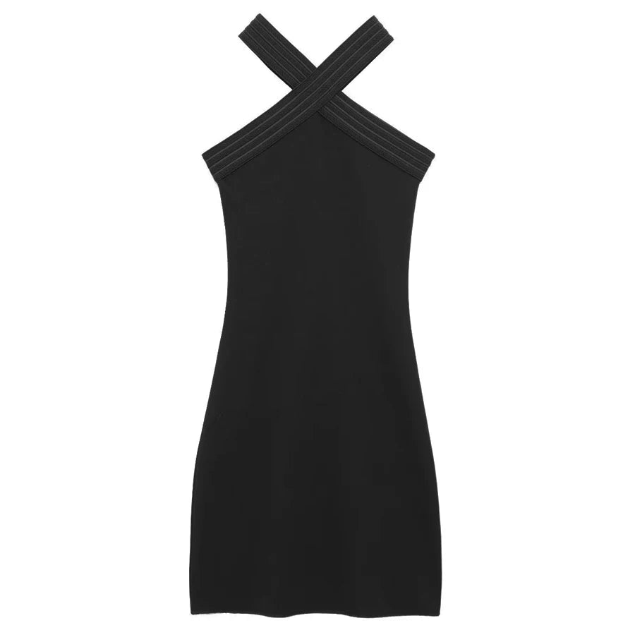 Robe Midnight – Mini robe noire dos nu