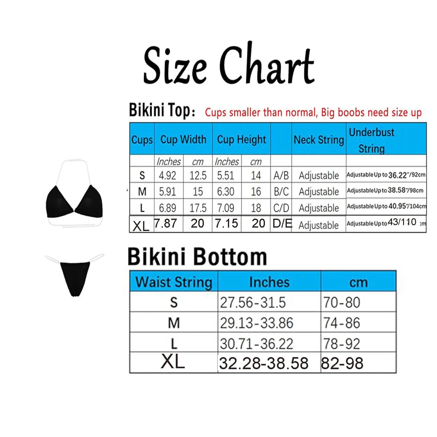 Bikini Crystal – Bretelles transparentes