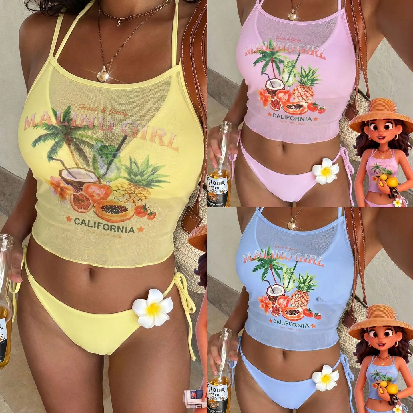 Ensemble de bain 3 pièces Tropic Mood