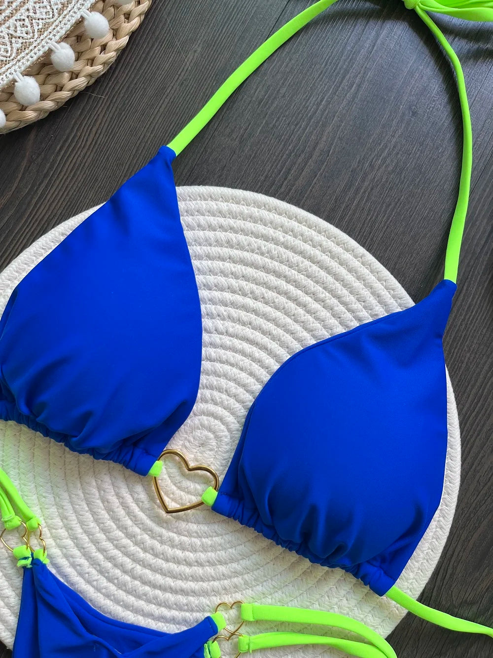 Bikini “Sunset Allure” – Maillot Triangle à Nouer Sexy & Élégant