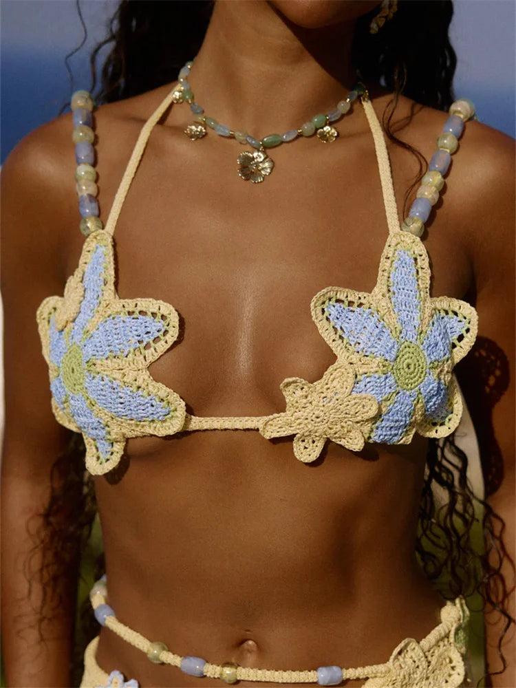 Ensemble Crochet Fleuri “Garden Babe”