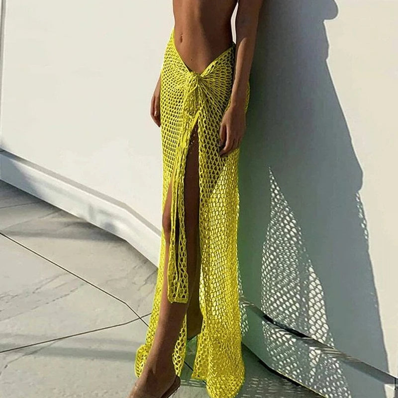 Jupe paréo Liora – Cover-up crochet ajouré