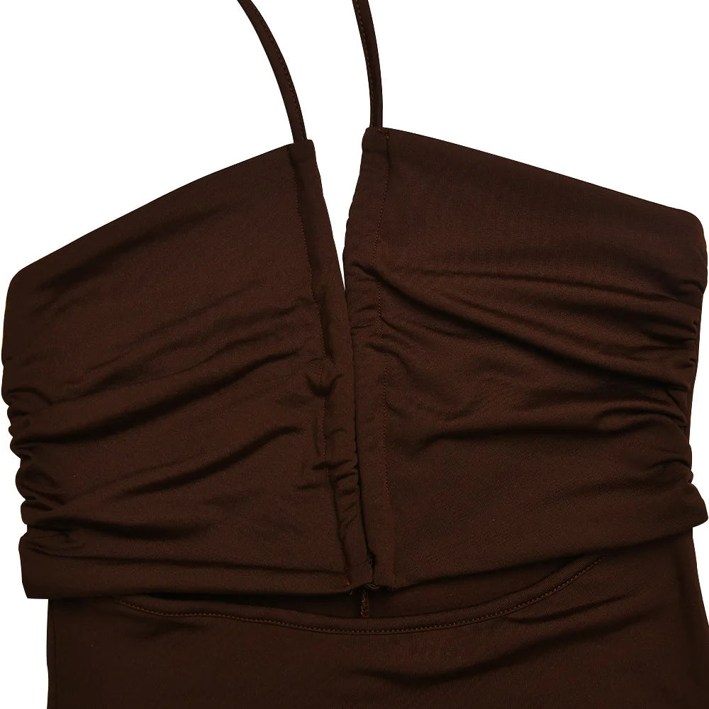 Robe Althéa longue dos nu avec découpes et fente