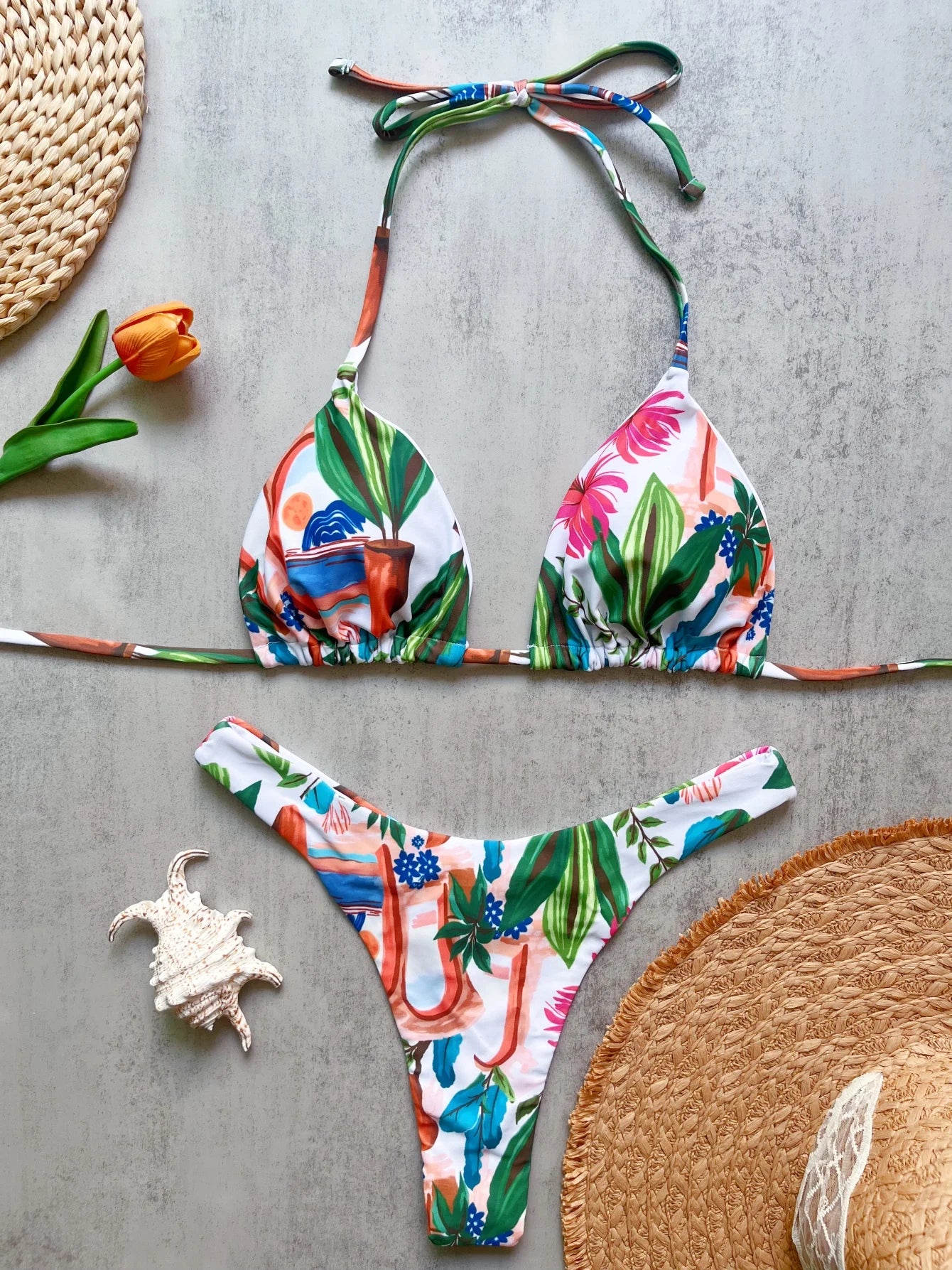 Bikini Isla – Bikini brésilien imprimé tropical