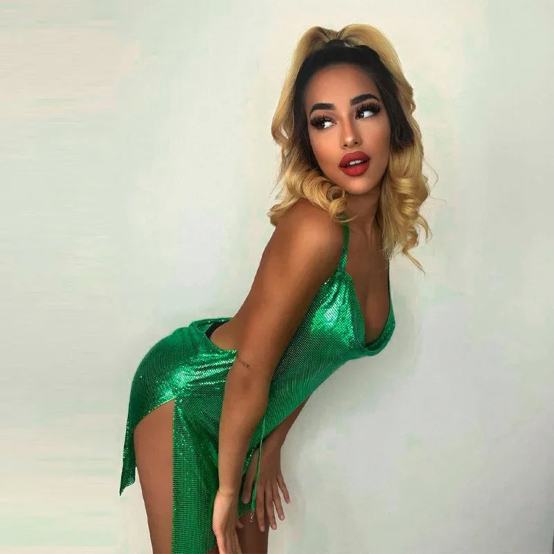Robe Selina femme, robe courte dos nu pour soirées et vacances
