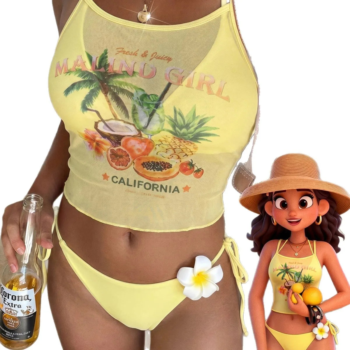 Ensemble de bain 3 pièces Tropic Mood