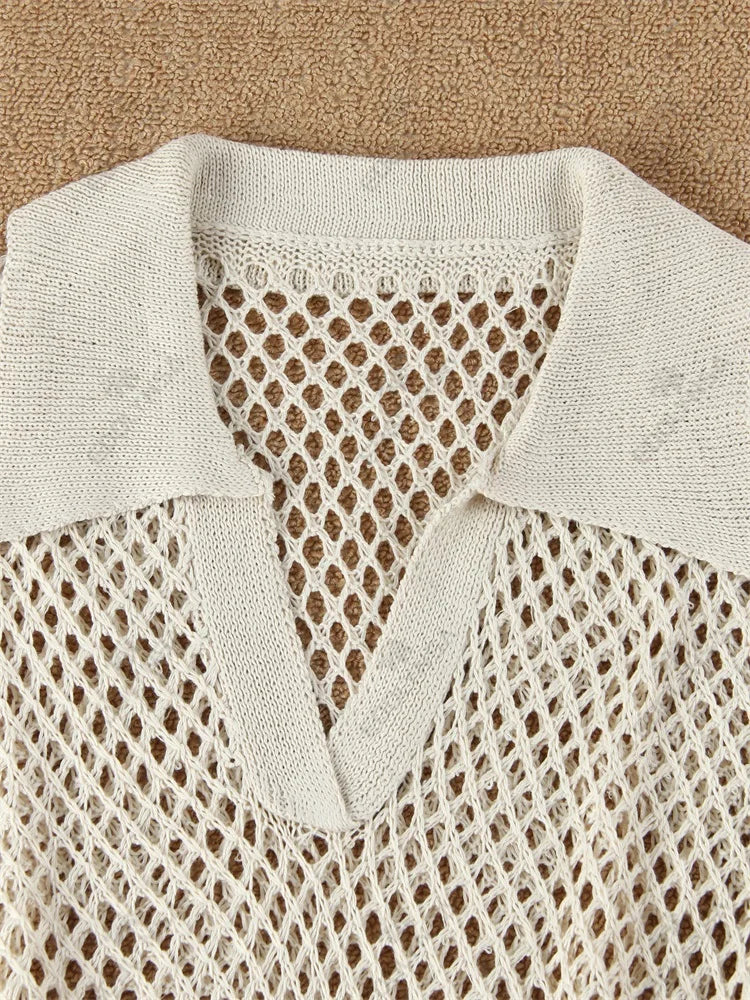 Robe de Plage Maille Filet