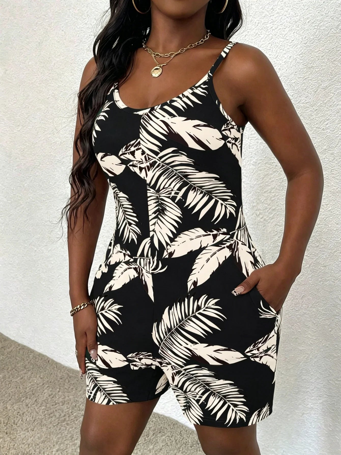 Combishort Maëva – Imprimé tropical