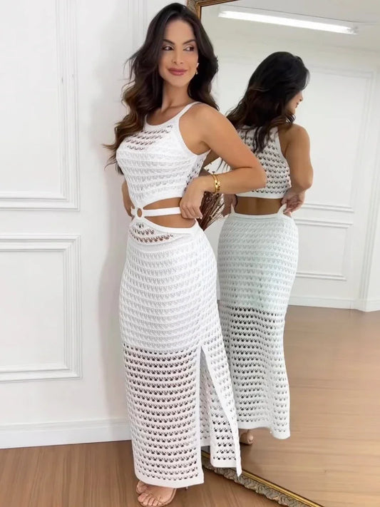 Robe Calypso – Élégance Crochetée