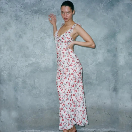 Robe longue Cherry Kiss