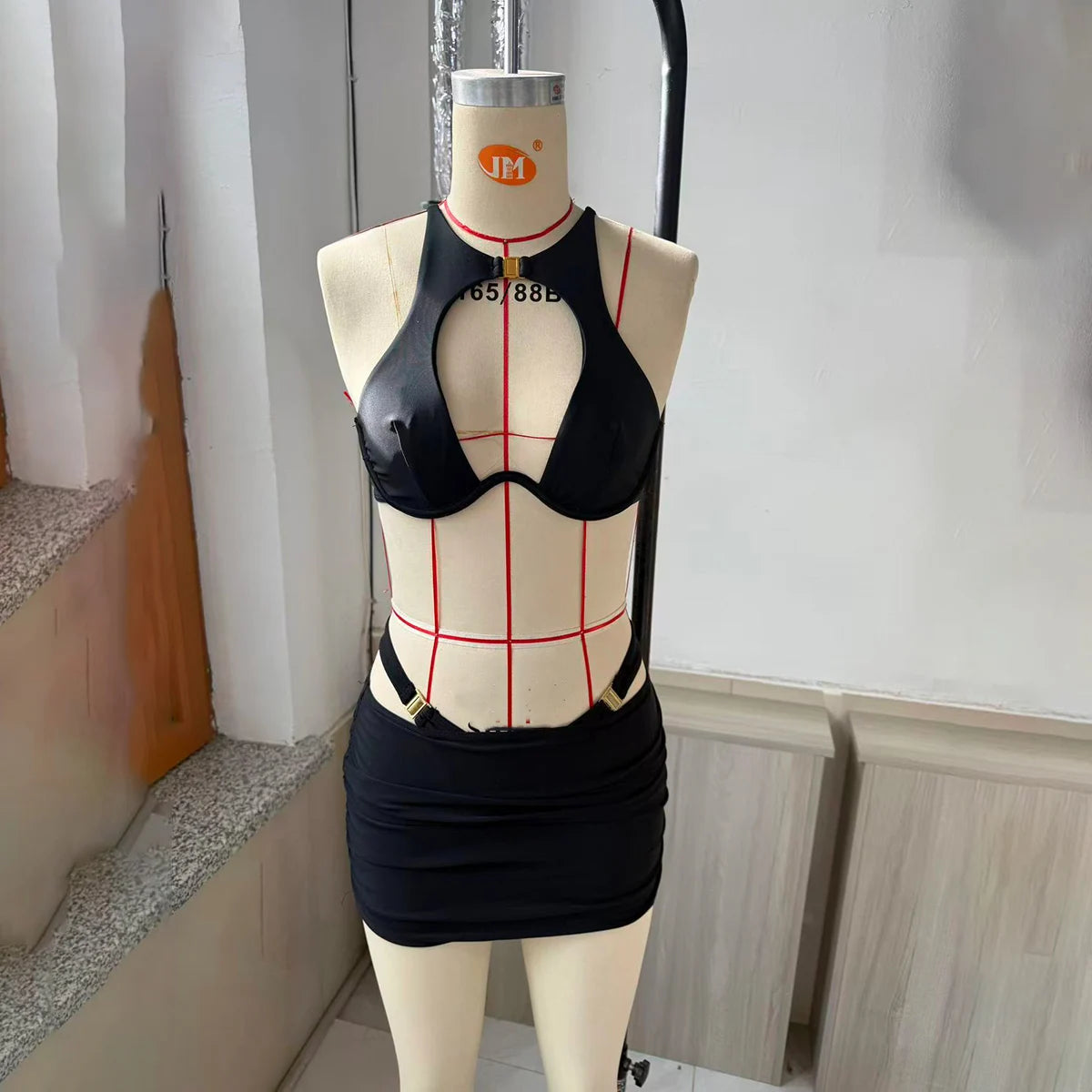 Ensemble bikini Selena – 3 pièces avec jupe