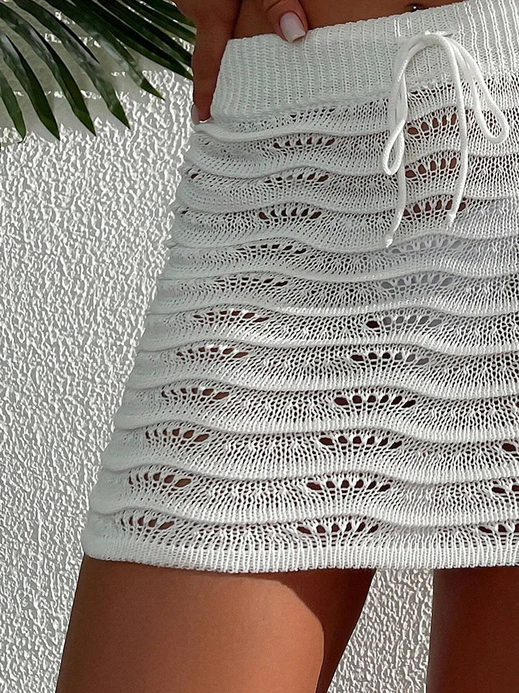Jupe de Plage Crochet "Ondine" – Disponible en plusieurs coloris