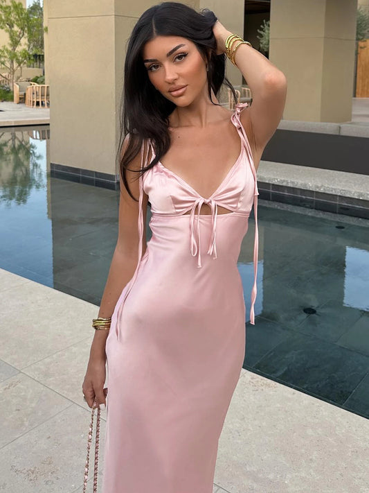 Robe satinée “Moonlight Touch”