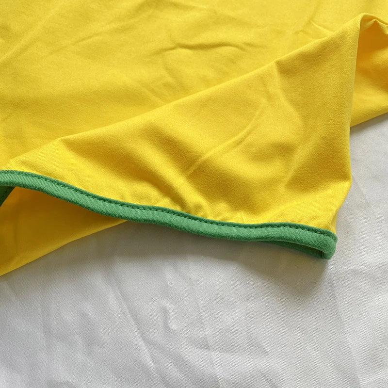 Robe Brésilienne Jaune "BRASIL" – Édition Summer Vibes