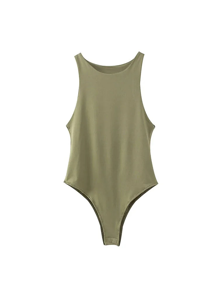 Combishort Lya – Body ajusté sans manches