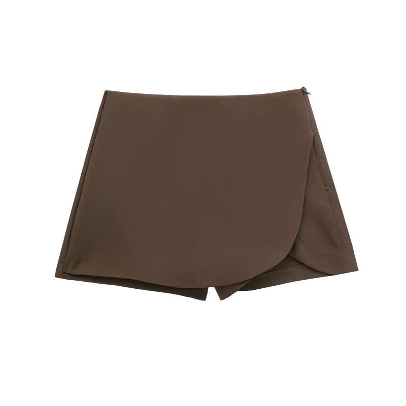 Jupe-Short Portefeuille Taille Haute – Style Chic & Confort